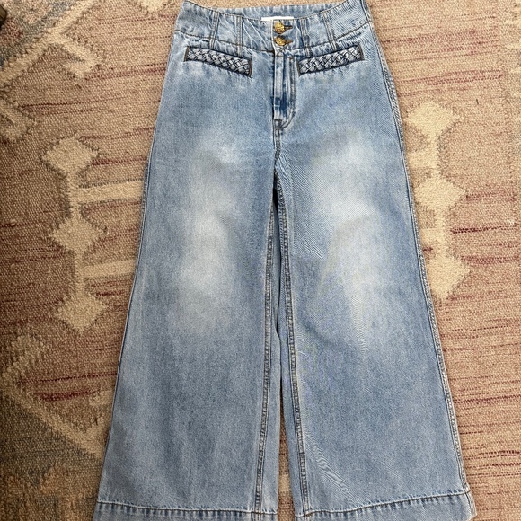 Zimmerman Lucky Cropped Flare Jeans - Picture 4 of 7